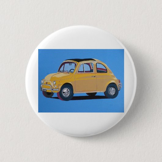 Badge Rond 5 Cm Fiat 500 (Devant)