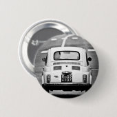 Badge Rond 5 Cm Fiat 500 à Rome (Devant & derrière)