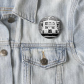 Badge Rond 5 Cm Fiat 500 à Rome (En situation)