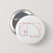 Badge Rond 5 Cm Fibonacci (Devant & derrière)
