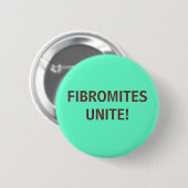 Badge Rond 5 Cm FIBROMITES UNISSENT ! - bouton (Devant & derrière)