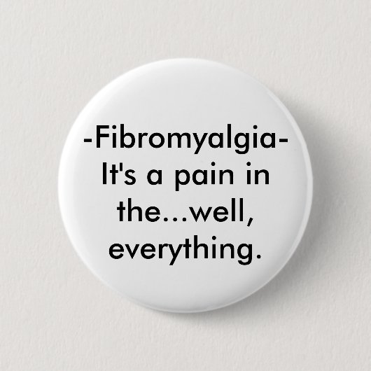 Badge Rond 5 Cm - Fibromyalgie (Devant)