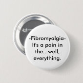 Badge Rond 5 Cm - Fibromyalgie (Devant & derrière)