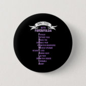 Badge Rond 5 Cm Fibromyalgie Spoonie Et Fibro Sensibilisation C'Es (Devant)