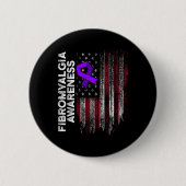 Badge Rond 5 Cm Fibromyalgie Survivant Fier Guerrier 11 (Devant)