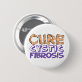 Badge Rond 5 Cm Fibrose kystique de la guérison (Devant & derrière)