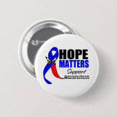 Badge Rond 5 Cm Fibrose pulmonaire Hope Matters (Devant & derrière)
