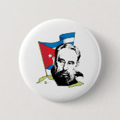 Badge Rond 5 Cm Fidel Castro (Devant)