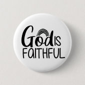 Badge Rond 5 Cm Fidèle Evangile Graphique Foi Art Christian Fa (Devant)