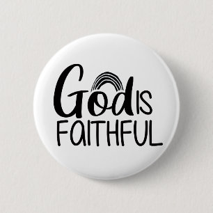 Badge Rond 5 Cm Fidèle Evangile Graphique Foi Art Christian Fa