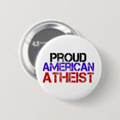 Badge Rond 5 Cm Fier athée américain (Devant & derrière)