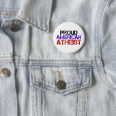 Badge Rond 5 Cm Fier athée américain (En situation)