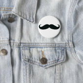 Badge Rond 5 Cm Fier de mon Stache….Moustache (En situation)