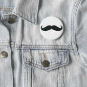 Badge Rond 5 Cm Fier de mon Stache….Moustache (En situation)