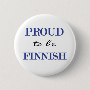 Badge Rond 5 Cm Fier d'être finlandais