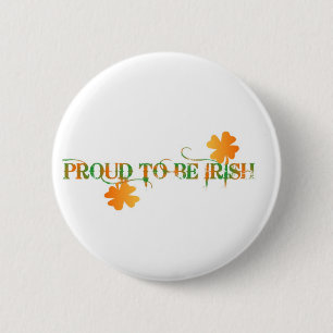 Badge Rond 5 Cm Fier D'Être Irlandais