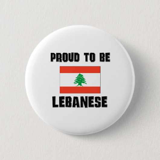 Badge Rond 5 Cm Fier d'être LIBANAIS (Devant)