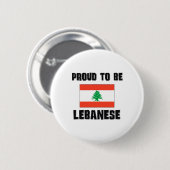 Badge Rond 5 Cm Fier d'être LIBANAIS (Devant & derrière)