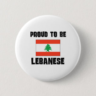 Badge Rond 5 Cm Fier d'être LIBANAIS