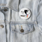 Badge Rond 5 Cm fier d'être pinay (En situation)
