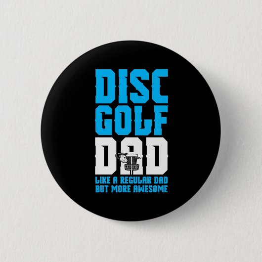 Badge Rond 5 Cm Fier Disk Golf Papa (Devant)