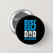 Badge Rond 5 Cm Fier Disk Golf Papa (Devant & derrière)