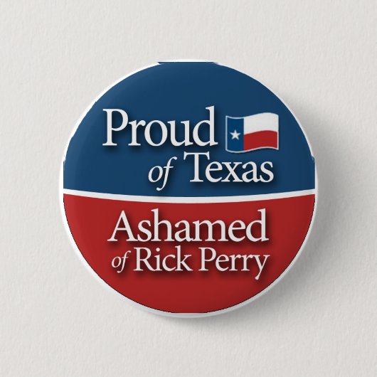Badge Rond 5 Cm Fier du bouton du Texas (Devant)