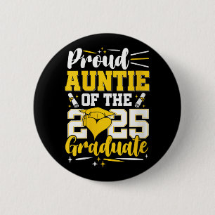 Badge Rond 5 Cm Fier Fille Fille Fille De 2025 Diplômée Awesome Fa