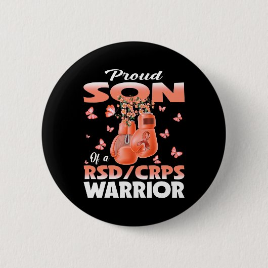 Badge Rond 5 Cm Fier Fils D'Un Rsd Crps Boxe De Sensibilisation De (Devant)
