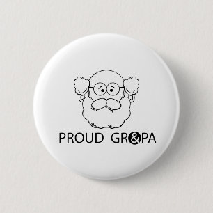 Badge Rond 5 Cm Fier grand-père