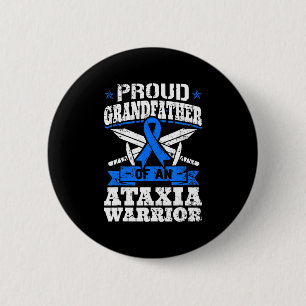 Badge Rond 5 Cm Fier Grand-Père D'Un Guerrier Ataxien Prix Bleu