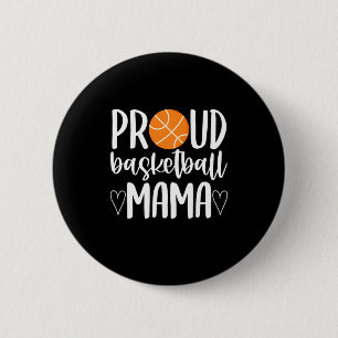 Badge Rond 5 Cm Fier Mama de basket-ball