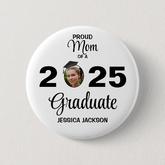 Badge Rond 5 Cm Fier maman d'un Bouton Graduate 20xx (Devant)