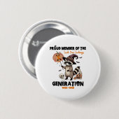 Badge Rond 5 Cm Fier Membre Du Fck Vos Sentiments Génération X (Devant & derrière)