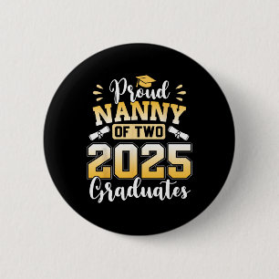 Badge Rond 5 Cm Fier Nounou De Deux 2025 Diplômés Cl De 2025