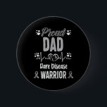 Badge Rond 5 Cm Fier Papa Rare Maladie Guerrier Sensibilisation Ru<br><div class="desc">Fier Papa Rare Maladie Guerrier Sensibilisation Ruban Zèbre</div>