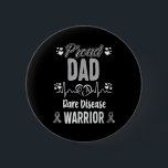 Badge Rond 5 Cm Fier Papa Rare Maladie Guerrier Sensibilisation Ru<br><div class="desc">Fier Papa Rare Maladie Guerrier Sensibilisation Ruban Zèbre</div>