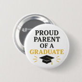 Badge Rond 5 Cm Fier parent d'un diplômé (Devant & derrière)