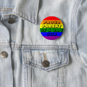 Badge Rond 5 Cm Fier parent d'un fils gay (En situation)