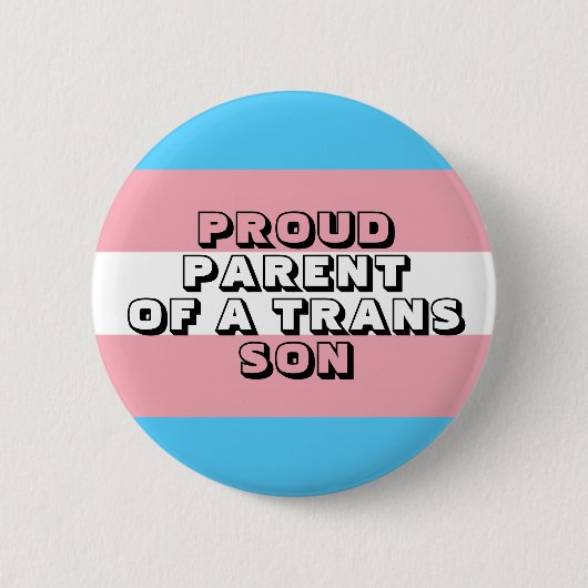 Badge Rond 5 Cm Fier parent d'un fils trans (Devant)