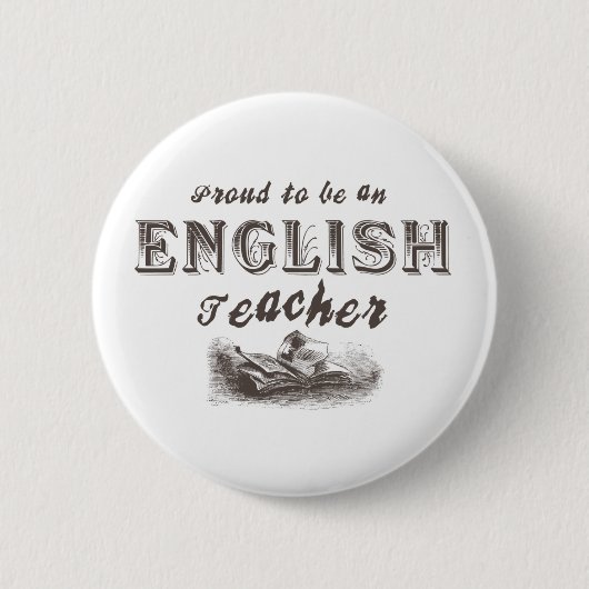 Badge Rond 5 Cm Fier professeur anglais victorien (Devant)