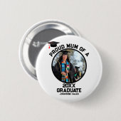 Badge Rond 5 Cm Fier sur mesure maman d'une photo de diplômée (Devant & derrière)