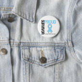 Badge Rond 5 Cm Fier Survivant - Cancer de la prostate (En situation)