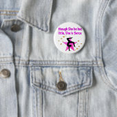BADGE ROND 5 CM FIERCE ET PUISSANCE DU GYMNAST (En situation)