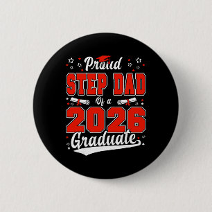 Badge Rond 5 Cm Fière belle-mère d'un diplômé de 5e année 2026 Fam