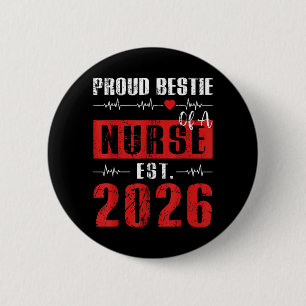 Badge Rond 5 Cm Fière de d'une infirmière établie en 2026 nouvelle