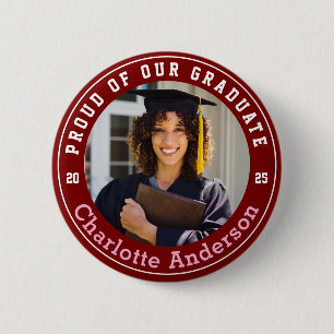 Badge Rond 5 Cm Fière De Notre Photo Sur Mesure