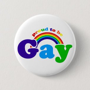 Badge Rond 5 Cm Fière d'être gay pour le Gay pride et les droits