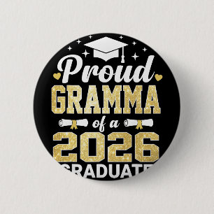 Badge Rond 5 Cm Fière grand-mère d'un diplômé de 2026 Cl de remise