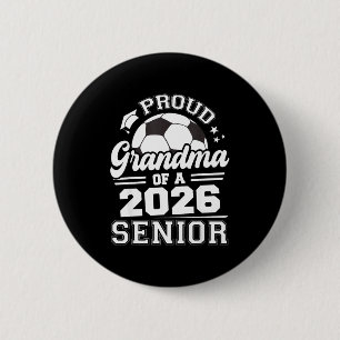 Badge Rond 5 Cm Fière grand-mère minimaliste 2026 Football senior